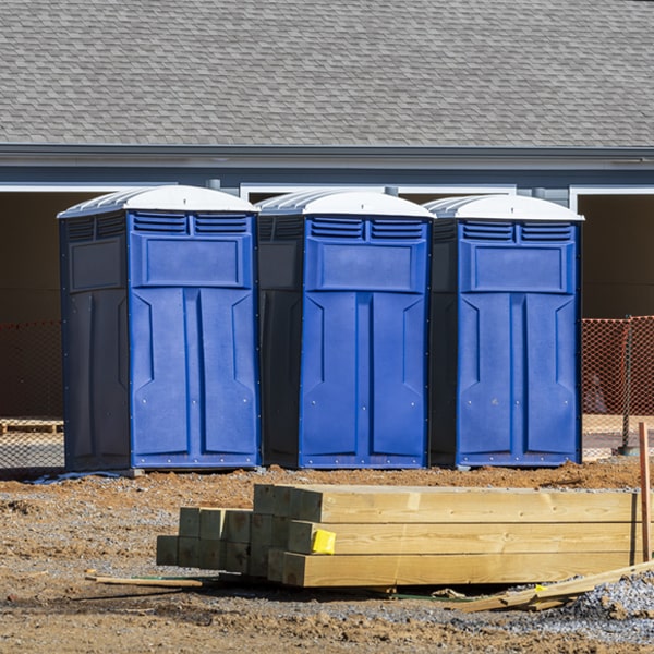 what is the maximum capacity for a single portable toilet in Hughes Springs TX